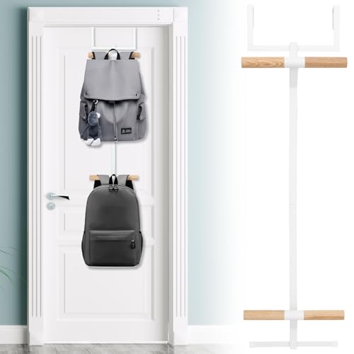 Türhaken zum Einhängen 26.5x11.5X 92.5cm Kleiderhaken Tür Doppelschicht Design Metall Türgarderobe zum Einhängen zum Aufhängen von Schultaschen Handtaschen Mänteln Schals Türhaken zum Einhängen 26.5x11.5X 92.5cm Kleiderhaken Tür Doppelschicht Design Metall Türgarderobe zum Einhängen zum Aufhängen von Schultaschen Handtaschen Mänteln Schals von Fyeme