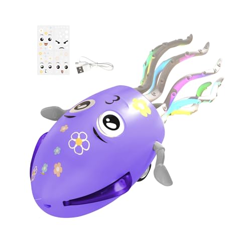 Fyrdyn Kraken Spielzeug,Tanzender Musikroboter - Interaktiver Wackelroboter Mit Licht Und Musik Für Kinder 0-6 Jahre Sinnesentwicklung Kindergarten Zuhause Mädchen von Fyrdyn