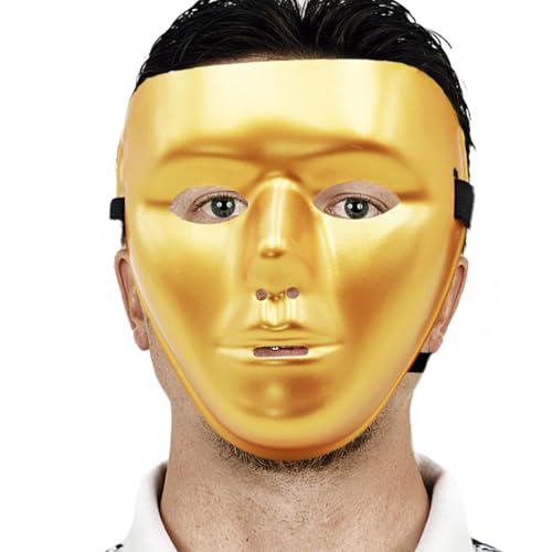 Fyrdyn Vollgesicht-Maskerade-Maske | Stilvolle Halloween-Kostüm-Maske Für Festliche Anlässe | Wiederverwendbare Kopfmaske Mit Elastischem Band Für Herren Erwachsene Partys Und Bühnenevents von Fyrdyn
