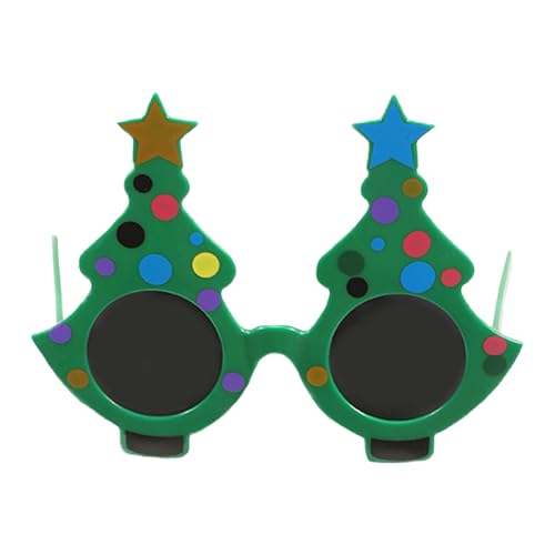 Fyrdyn Weihnachtsbaum-Brille,Weihnachtsbaum-Sonnenbrille | Kostümbrillen | Foto-Requisiten, Anziehzubehör, neuartige Brillen, Kostümzubehör für Damen und Herren von Fyrdyn