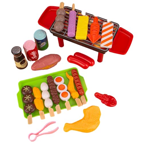 Kinder Grill Spielzeug | Grill-Set Für Kinder | BBQ Grill Und Zubehör | Camping Spielzeug Set | Pretend Play Food Grills Set Rollenspielzeug | Gefälschte Food Spielzeuge Kinder Grill Spielzeug | Grill-Set Für Kinder | BBQ Grill Und Zubehör | Camping Spielzeug Set | Pretend Play Food Grills Set Rollenspielzeug | Gefälschte Food Spielzeuge von Fyrdyn