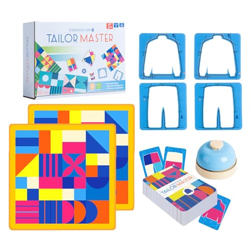 Tailor Master Matching-Spiel | Denk- Und Konzentrationstraining | Farblich Passendes Tischspiel | Tailor Master Battle | Spielzeug Für Kinder, Grafisches, Farblich von Fyrdyn