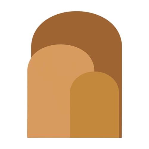 FytStycale Bogenwandaufkleber für Türen Und Einfache Schlafzimmer Kunstaufkleber Hintergrunddekor, Orange von FytStycale