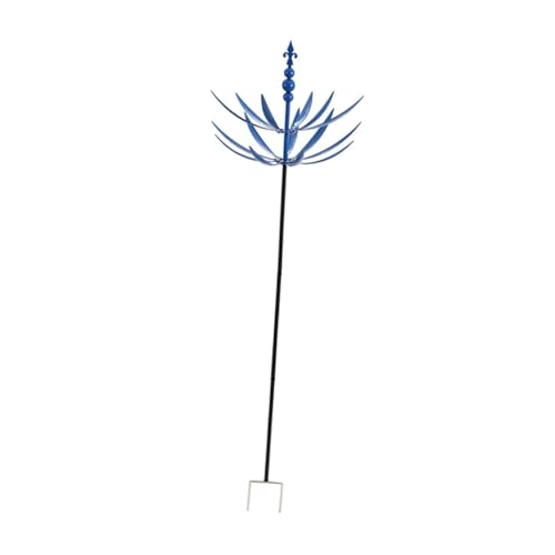 FytStycale Gartenwindspinner Outdoor Dekor Streetweg Gehweg Hinterhof Park Landschaftsweg Yard Art Courtyard Metall Windskulptur, Blau von FytStycale
