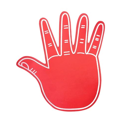 FytStycale Schaumstofffinger Und Handhandschuhe für Sportfans Und Feierlichkeiten, Rot von FytStycale