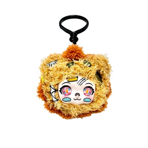 Fyyvalur Kuscheltier Löwe 10 cm – niedliches Plüschtier für jedes Alter geeignet – Begleiter für Ranzen & Tasche – Stofftier - Sammlerfigur & Geschenke für Kinder & Freunde, Glücksbringer von Fyyvalur