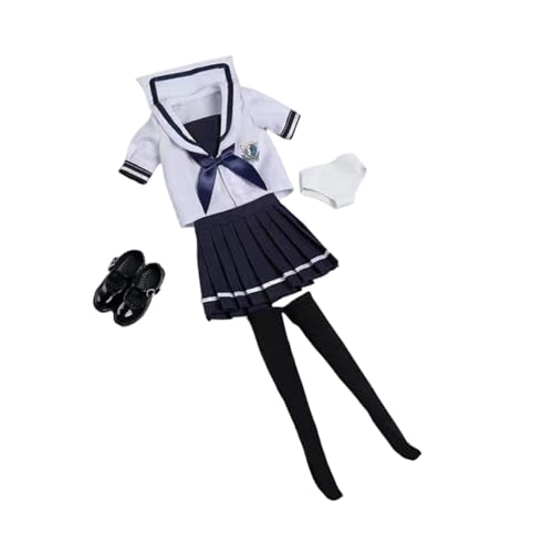 Fzaqwen 1/6 Schuluniform-Set Outfit Actionfigur Kleidung Cosplay für 12''-Figuren, Dunkelblau Fzaqwen 1/6 Schuluniform-Set Outfit Actionfigur Kleidung Cosplay für 12''-Figuren, Dunkelblau von Fzaqwen