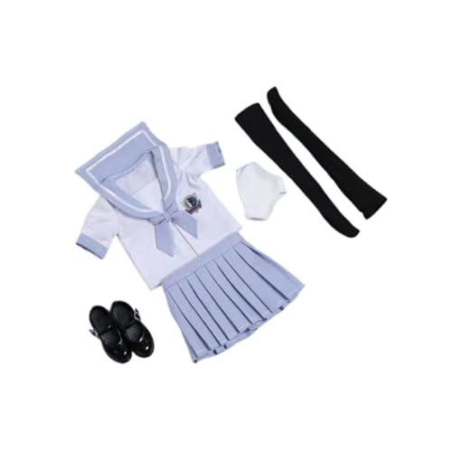 Fzaqwen 1/6 Schuluniform-Set Outfit Actionfigur Kleidung Cosplay für 12''-Figuren, Hellblau Fzaqwen 1/6 Schuluniform-Set Outfit Actionfigur Kleidung Cosplay für 12''-Figuren, Hellblau von Fzaqwen
