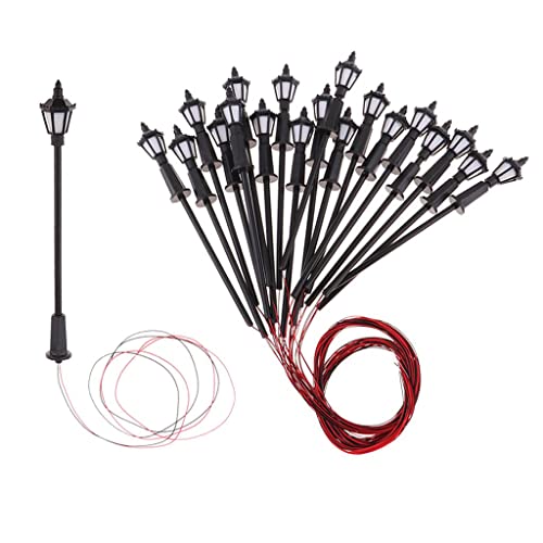 Fzaqwen 20 Stück 1:150 LED Gartenlaterne für Den Außenbereich, Straßenlaterne, Laternenpfahl, für Den Modellbau, T01 1:75 Fzaqwen 20 Stück 1:150 LED Gartenlaterne für Den Außenbereich, Straßenlaterne, Laternenpfahl, für Den Modellbau, T01 1:75 von Fzaqwen
