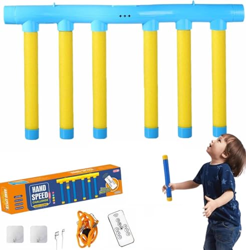 Spielzeug for Fangen von Stöcken, Reaktionstraining, Spiel mit fallenden Stöcken, Spielzeug zur sensorischen Integration, Geschwindigkeits- und Reaktionstraining, Indoor-Spielspielzeug for Kinder(Yell Spielzeug for Fangen von Stöcken, Reaktionstraining, Spiel mit fallenden Stöcken, Spielzeug zur sensorischen Integration, Geschwindigkeits- und Reaktionstraining, Indoor-Spielspielzeug for Kinder(Yell von Fzysjve