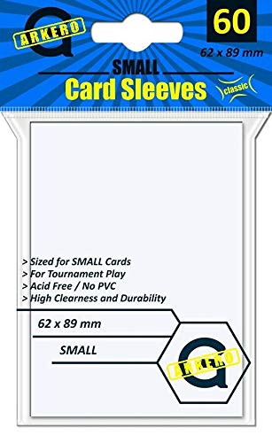 Arkero-G® Small Classic Card Sleeves Weiss/White (60 weiße Kartenhüllen) - Yu-Gi-Oh! japanische Größe von Arkero-G