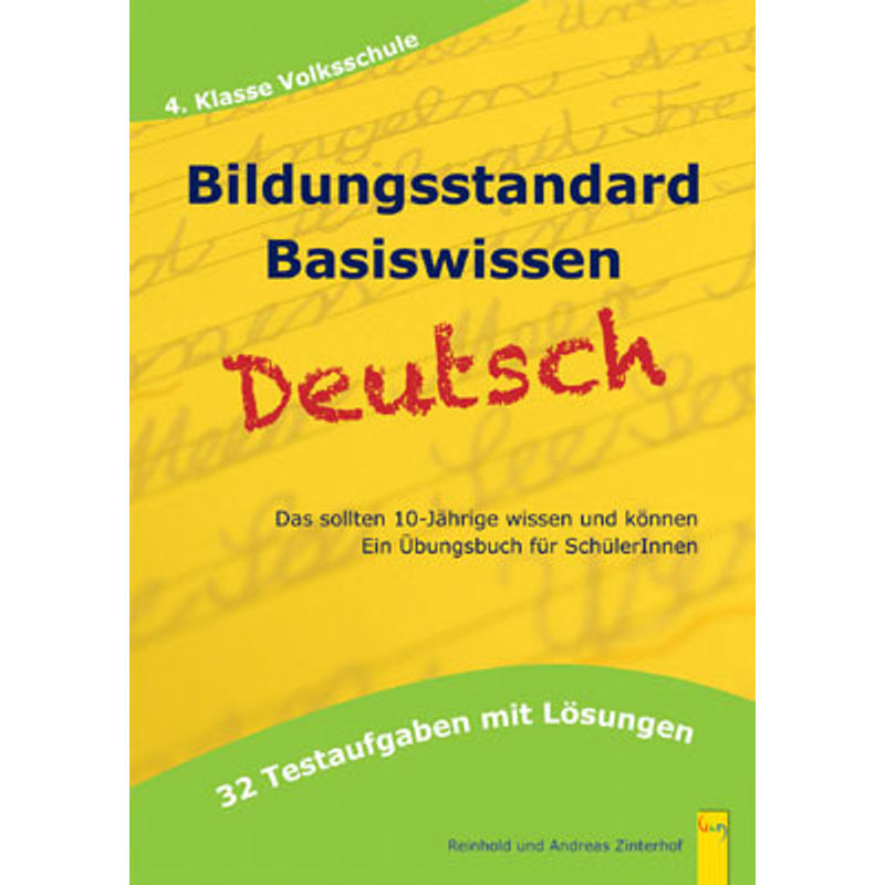 Bildungsstandard Deutsch Basiswissen 4. Klasse Volksschule von G & G Verlagsgesellschaft