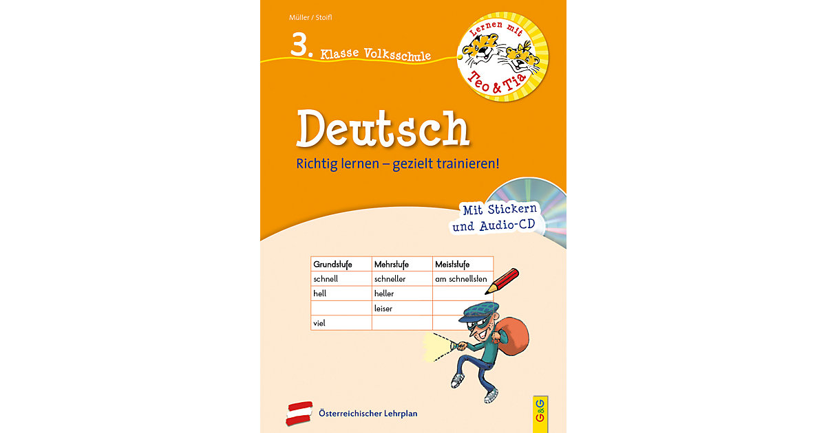 Buch - Lernen mit Teo und Tia Deutsch - 3. Klasse Volksschule mit CD von G & G Verlagsgesellschaft