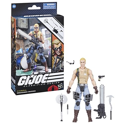 G.I. Joe Classified Series Dreadnok Buzzer, Sammel-Actionfigur, 106, 15,2 cm große Actionfiguren für Jungen & Mädchen, mit 6 Zubehörteilen von G.I. Joe