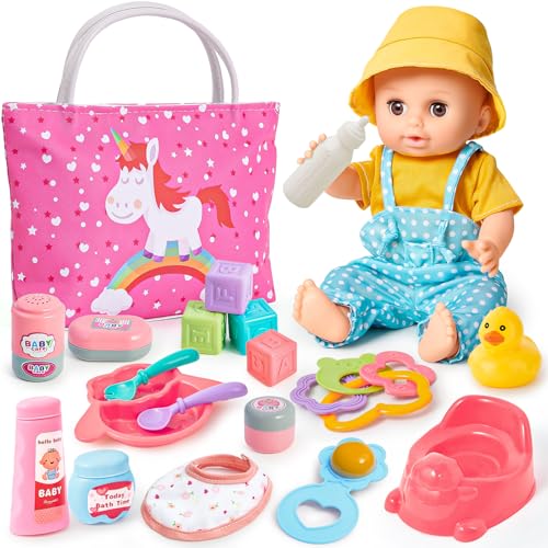 G.C Puppenzubehör Spielzeug Geschenk Mädchen, Puppen Zubehör Einhorn Handtasche Puppenkleidung Töpfchen, Puppenzubehör Fütterung und Pflege Set Geschenke Mädchen 3 4 5 6 Jahre (Puppe Nicht Enthalten) G.C Puppenzubehör Spielzeug Geschenk Mädchen, Puppen Zubehör Einhorn Handtasche Puppenkleidung Töpfchen, Puppenzubehör Fütterung und Pflege Set Geschenke Mädchen 3 4 5 6 Jahre (Puppe Nicht Enthalten) von G.C