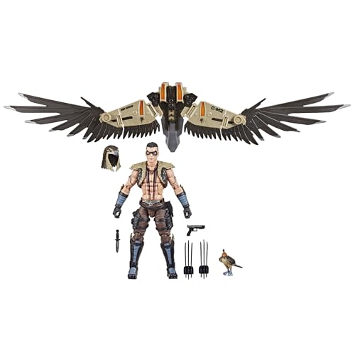 G.I. Joe Classified Series #139, CHIP Raptor Talon & General Ledger, Sammelfigur 15,2 cm Actionfigur & Haustier mit 7 Zubehörteilen; bewegliche Flügel G.I. Joe Classified Series #139, CHIP Raptor Talon & General Ledger, Sammelfigur 15,2 cm Actionfigur & Haustier mit 7 Zubehörteilen; bewegliche Flügel von G.I. Joe