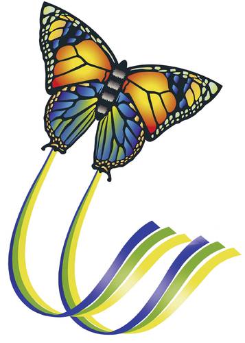 Günther Flugspiele Einleiner Drachen Butterfly Spannweite (Details) 950mm Windstärken-Eignung 4 - von Günther Flugspiele