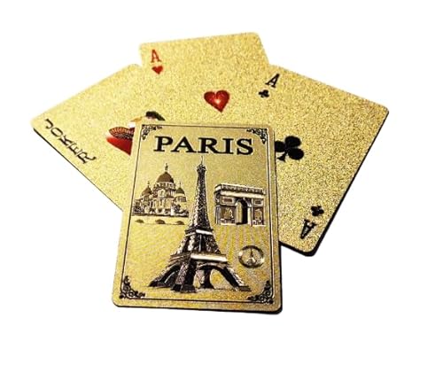 GABANA Pokerkarten – wasserdicht, aus Kunststoff, Paris Neuheit, Kartenspiel 54, Playing Cards von GABANA