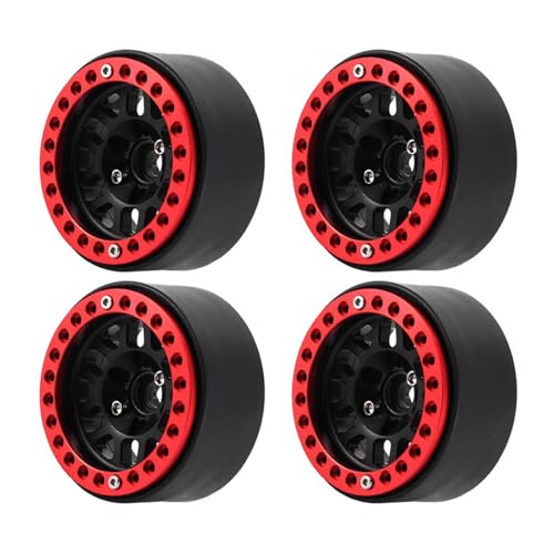 GADAW 1 9 Zoll Beadlock Felgen Metall Radnaben Felgen Set 4 Stück Für 1:10 Ferngesteuertes Spielfahrzeug Kriechauto von GADAW