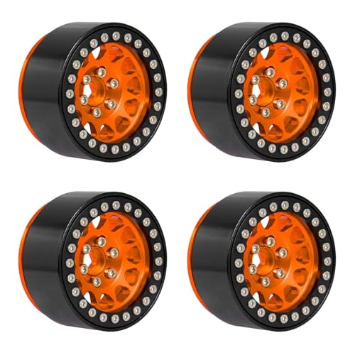 GADAW 1 9 Zoll Beadlock Felgen Metall Radnaben Felgen Set 4 Stück Für 1:10 Ferngesteuertes Spielfahrzeug Kriechauto von GADAW