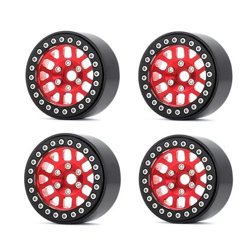 GADAW 1 9 Zoll Beadlock Felgen Metall Radnaben Felgen Set 4 Stück Für 1:10 Ferngesteuertes Spielfahrzeug Kriechauto von GADAW