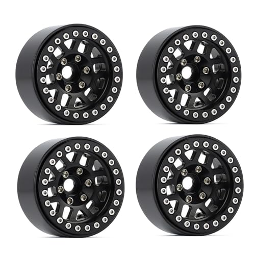 GADAW 1 9 Zoll Beadlock Felgen Metall Radnaben Felgen Set 4 Stück Für 1:10 Ferngesteuertes Spielfahrzeug Kriechauto von GADAW