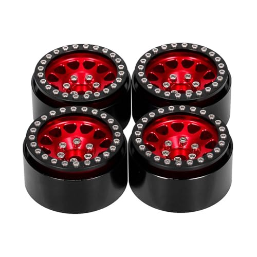 GADAW 1 9 Zoll Beadlock Felgen Metall Radnaben Felgen Set 4 Stück Für 1:10 Ferngesteuertes Spielfahrzeug Kriechauto von GADAW