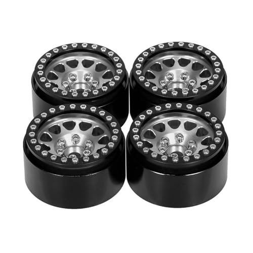 GADAW 1 9 Zoll Beadlock Felgen Metall Radnaben Felgen Set 4 Stück Für 1:10 Ferngesteuertes Spielfahrzeug Kriechauto von GADAW
