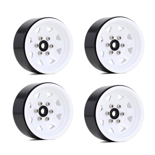 GADAW 19-Zoll Beadlock Radfelgen Metallradnaben Radfelgen Set Mit 4 Stück Für 1:10 Ferngesteuerte Spielfahrzeuge Kriechautomodelle von GADAW