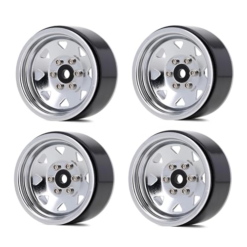 GADAW 19-Zoll Beadlock Radfelgen Metallradnaben Radfelgen Set Mit 4 Stück Für 1:10 Ferngesteuerte Spielfahrzeuge Kriechautomodelle von GADAW