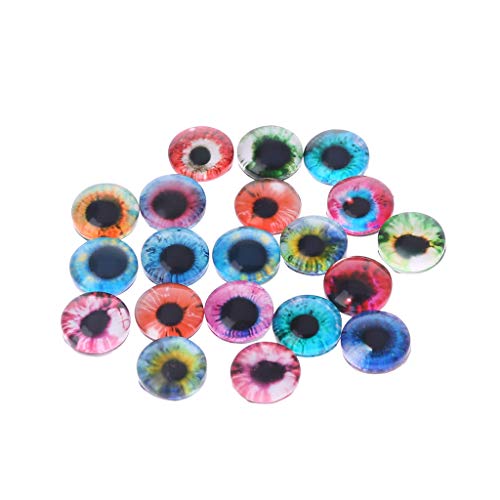 GADAW 20pcs Glas Für Puppenaugen Tierdiy Basteln Augäpfel Für Dinosaurier Augen Accessorie von GADAW