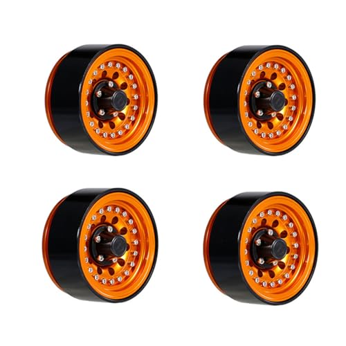 GADAW 4PCS Radnaben 1 9'' Beadlock Metall Felgen Mit 10 Speichen Für Fernbedienung Auto Spielzeug 1/10 Crawler SCX10 Zubehör von GADAW