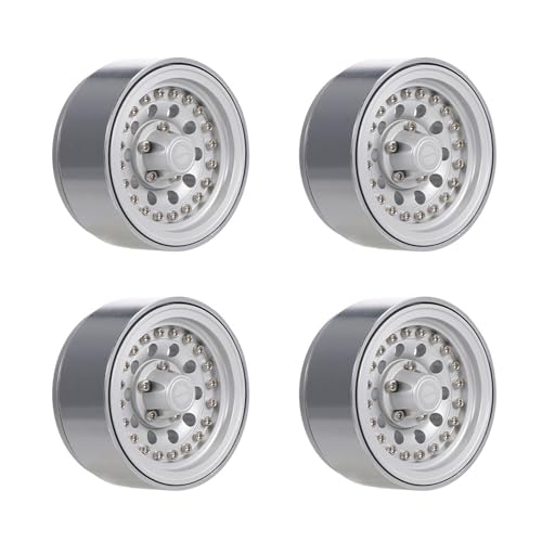 GADAW 4PCS Radnaben 1 9'' Beadlock Metall Felgen Mit 10 Speichen Für Fernbedienung Auto Spielzeug 1/10 Crawler SCX10 Zubehör von GADAW