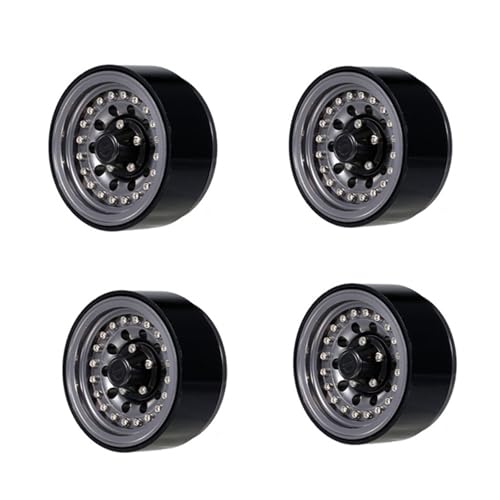 GADAW 4PCS Radnaben 1 9'' Beadlock Metall Felgen Mit 10 Speichen Für Fernbedienung Auto Spielzeug 1/10 Crawler SCX10 Zubehör von GADAW