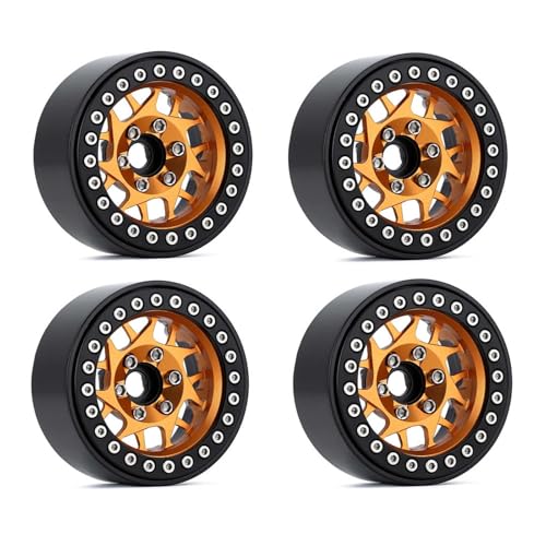 GADAW Beadlock Radnaben 4PCS Spielzeugauto Rad Felgen Modifikation Kits Spielen Fahrzeugteile Für SCX10 1:10 Fernbedienung Crawler Spielzeug von GADAW