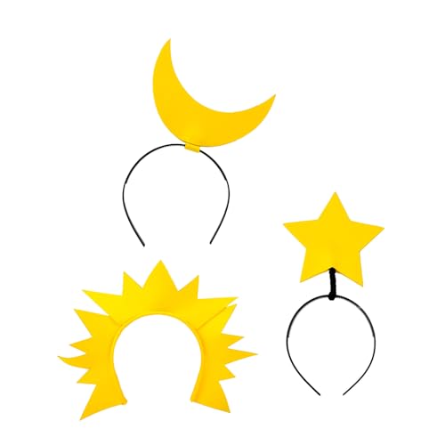 GADAW Halloween Stern Stirnbänder Lustige Sonne Kopfbedeckung Haarbänder Stern Kopfbedeckung Auffällige Haarbänder Geburtstag Party von GADAW