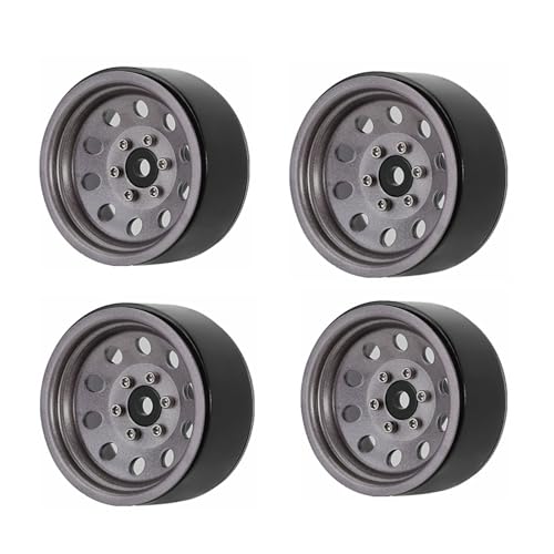 GADAW Leichtmetallradnaben 1 9-Zoll Beadlock Radfelgennaben Set Für 1/10 Ferngesteuertes Crawler Autospielzeug Upgrade Zubehör von GADAW