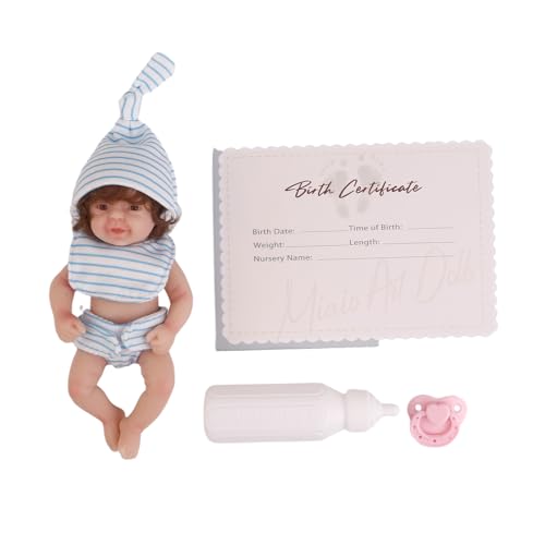 GADAW Neugeborene Babypuppe Realistische Neugeborene Babypuppen Silikon Ganzkörper Niedliche Kleine Babypuppe Realistische Simulationspuppe GADAW Neugeborene Babypuppe Realistische Neugeborene Babypuppen Silikon Ganzkörper Niedliche Kleine Babypuppe Realistische Simulationspuppe von GADAW