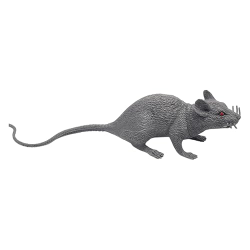 GADAW Realistisches Quietschendes Mausspielzeug Gefälschte Mäuse PVC Streich Requisiten Für Haustiere Und Halloween Gags Zusammendrückbares Gefälschtes Mäuse Zubehör von GADAW