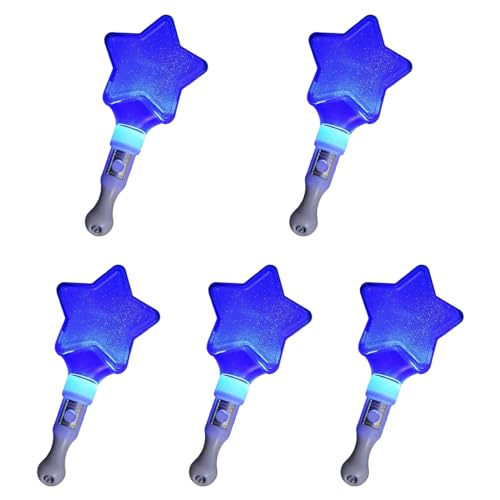 GADAW Set Mit 5 Blinkenden Zauberstäben In Herz Und Sternform Leuchtende Zauberstäbe Farben Ändern LED Leuchtstab Für Festivals Und Feiern GADAW Set Mit 5 Blinkenden Zauberstäben In Herz Und Sternform Leuchtende Zauberstäbe Farben Ändern LED Leuchtstab Für Festivals Und Feiern von GADAW