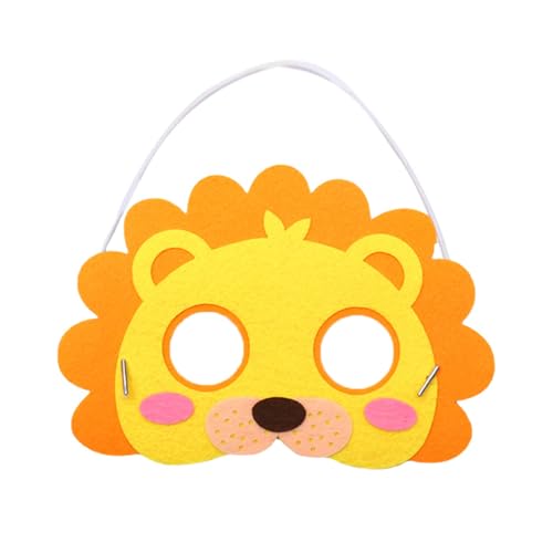 GADAW Tiermaske Für Kinder Handgefertigt Filzmaske Art Craft Filzmaske Für Halloween Dekorationen Geburtstagsfeier von GADAW