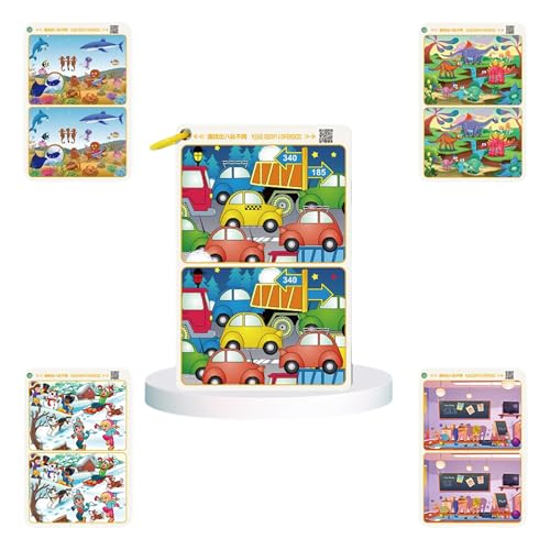 GADAW Packung Mit 32 Karten Zum Erkennen Von Unterschieden Die Für Kinder 3 Und Up Bildrätsel Zur Beobachtung Geeignet Sind GADAW Packung Mit 32 Karten Zum Erkennen Von Unterschieden Die Für Kinder 3 Und Up Bildrätsel Zur Beobachtung Geeignet Sind von GADAW