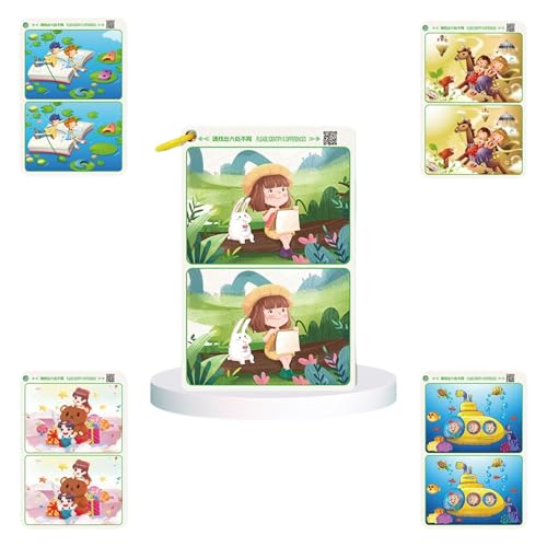 GADAW Packung Mit 32 Karten Zum Erkennen Von Unterschieden Die Für Kinder 3 Und Up Bildrätsel Zur Beobachtung Geeignet Sind GADAW Packung Mit 32 Karten Zum Erkennen Von Unterschieden Die Für Kinder 3 Und Up Bildrätsel Zur Beobachtung Geeignet Sind von GADAW