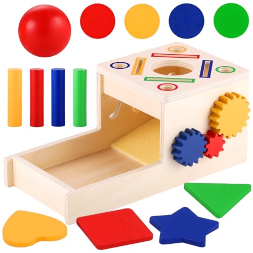 GAGAKU Baby Montessori Spielzeug für 1-jährige Jungen & Mädchen | Holzspielzeug für 1-3 Jahre | 5-in-1 Aktivitätswürfel mit Kugelbahn & Farbsortierspiel | Lernspielset | Erstgeburtstagsgeschenk GAGAKU Baby Montessori Spielzeug für 1-jährige Jungen & Mädchen | Holzspielzeug für 1-3 Jahre | 5-in-1 Aktivitätswürfel mit Kugelbahn & Farbsortierspiel | Lernspielset | Erstgeburtstagsgeschenk von GAGAKU