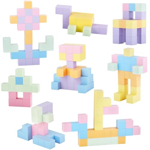 GAGAKU Magnetische Bausteine Kinderspielzeug 30 Stück Magnetische Bauklötze Spielzeug Magnetisches Bauspielzeug Puzzlebaustein für Kinder Jungen Mädchen ab 3+ Jahren von GAGAKU