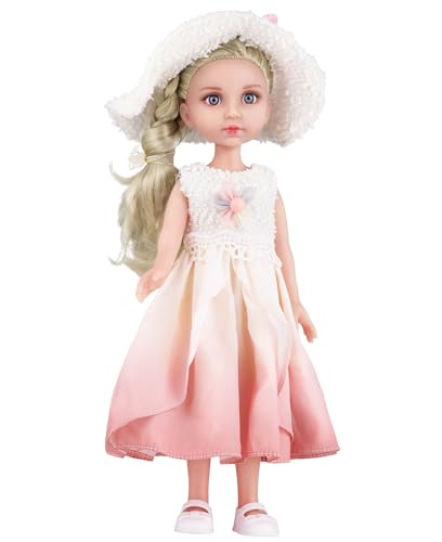 GAGAKU Puppe mit Haaren, 35,5cm Baby Puppe für Kinder ab 2 3 4 5 6+ Jahre, Spielzeug Baby Puppen mit Langen Haaren zum Kämmen - Rosa Kleid GAGAKU Puppe mit Haaren, 35,5cm Baby Puppe für Kinder ab 2 3 4 5 6+ Jahre, Spielzeug Baby Puppen mit Langen Haaren zum Kämmen - Rosa Kleid von GAGAKU