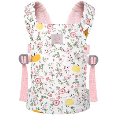 GAGAKU Puppentrage Babytrage Puppe Zubehör ab 3 Jahre Kinder 100% Baumwolle Puppentrage Kleinkind Puppen Trage Bauchtrage Kuscheltiertrage Puppentragetasche - Rose - Kürbis Pflaumenblüte GAGAKU Puppentrage Babytrage Puppe Zubehör ab 3 Jahre Kinder 100% Baumwolle Puppentrage Kleinkind Puppen Trage Bauchtrage Kuscheltiertrage Puppentragetasche - Rose - Kürbis Pflaumenblüte von GAGAKU