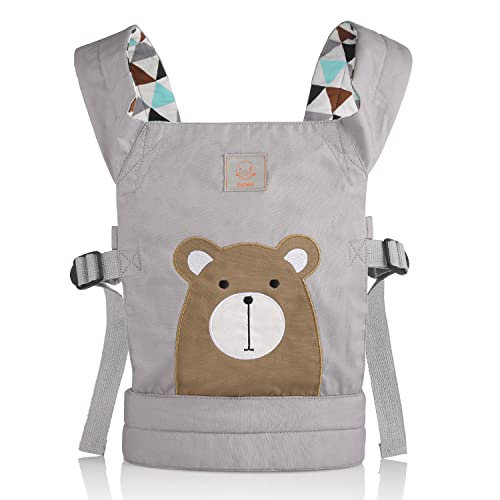 GAGAKU Puppentrage Baby Puppenzubehör Vorne und Hinten aus Baumwolle für Kinder - Braunbär GAGAKU Puppentrage Baby Puppenzubehör Vorne und Hinten aus Baumwolle für Kinder - Braunbär von GAGAKU