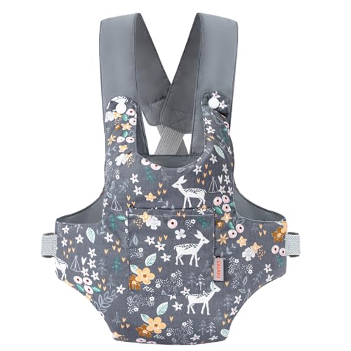 GAGAKU Puppentrage Baby Schultergurte Kreuzen Vorne und Hinten Puppenzubehör für Kinder 100% Baumwolle - Grau Hirsch GAGAKU Puppentrage Baby Schultergurte Kreuzen Vorne und Hinten Puppenzubehör für Kinder 100% Baumwolle - Grau Hirsch von GAGAKU