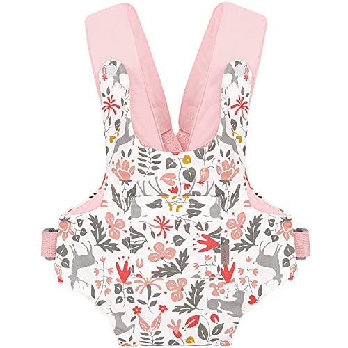 GAGAKU Puppentrage Baby Schultergurte Kreuzen Vorne und Hinten Puppenzubehör für Kinder 100% Baumwolle - Rosa Hirsch GAGAKU Puppentrage Baby Schultergurte Kreuzen Vorne und Hinten Puppenzubehör für Kinder 100% Baumwolle - Rosa Hirsch von GAGAKU